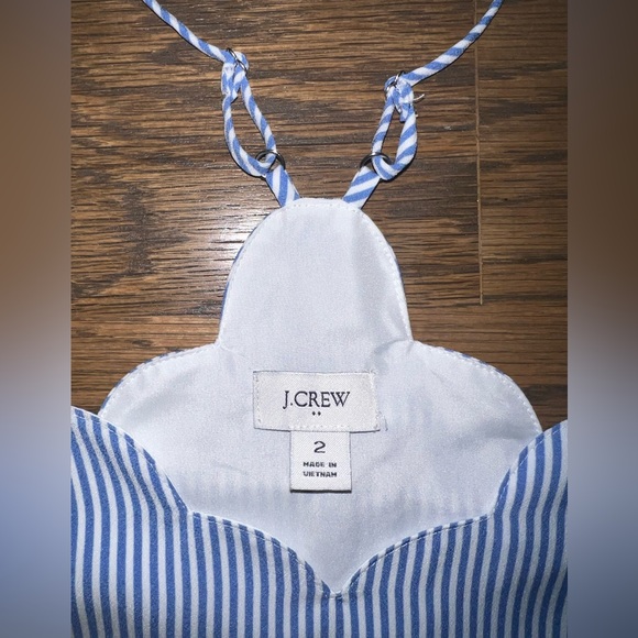 J.Crew Factory scalloped striped cami top - Picture 3 of 3